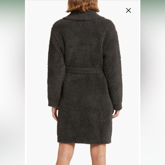 Barefoot Dreams Cozychic Teddy Coat in Carbon Gray XXS/XS NWT - Picture 2 of 7
